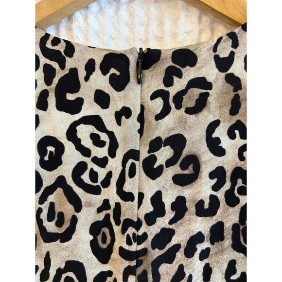 RAEY Twist Front Leopard Silk Maxi Designer Dress‎ Size UK10 - Picture 4 of 9